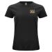 T-skjorte Svart Økologisk Dame