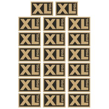 XL-BYGG Folieklistremerke 6x3,8cm