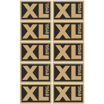 XL-BYGG Folieklistremerke 9x5,7cm