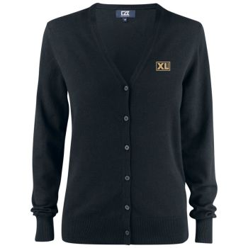 Cardigan Bomull Svart Dame