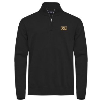 Half-zip genser Bomull Svart Herre