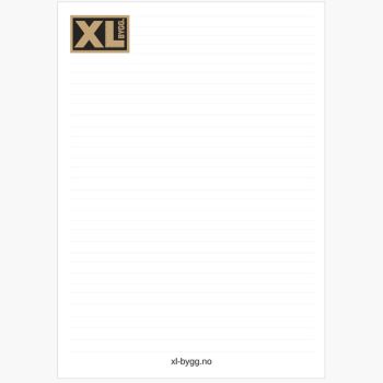 Skriveblokk A4 med linjer