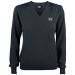 V-genser Merino Svart Dame